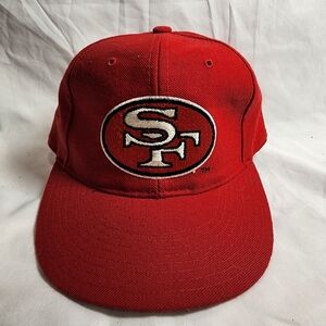 Vintage Early 1990's San Francisco 49ers New Era Size 7 Fitted Cap